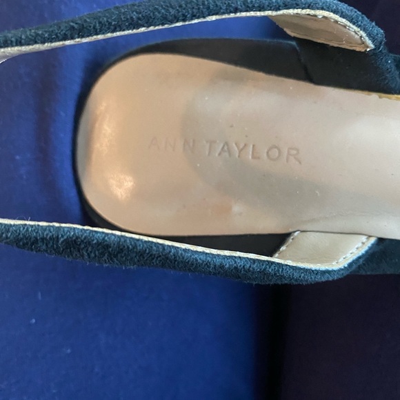 Ann Taylor Kerry Suede Slingback Pumps – Size 7 – Pointed Toe Heels